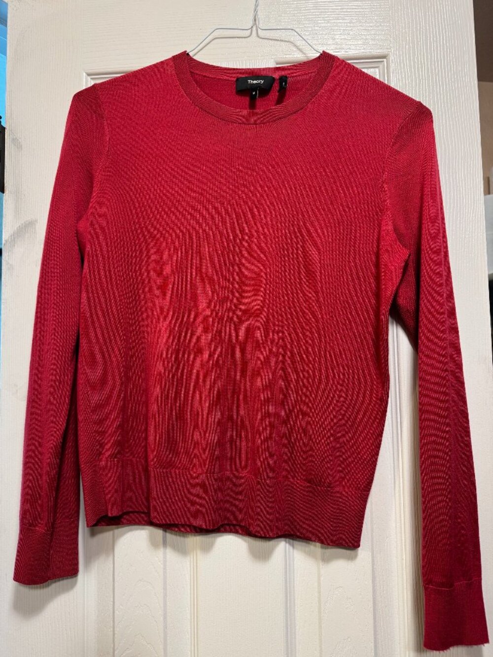 THEORY 100% Wool Sweater | Red | Size Medium